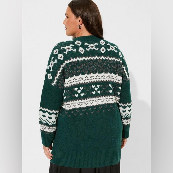 Torrid Vegan Cashmere Boyfriend Cardigan Sweater NWOT - Picture 3 of 6